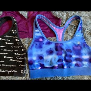 Two champion bras and Victoria secret bra
